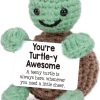 Handcrafted Crochet Turtle – Cute Green Animal Figurine